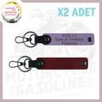 MiaWiki Motorcuya Özel İsim Plaka Kan Grubu Anahtarlık, Standart, MH-KAN-MT-5289x2, Mor Menekşe-Bordo, üniseks-yetişkin