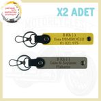 MiaWiki Motorsikletçilere Özel İsim Plaka Kan Grubu, Standart, MH-KAN-MT-5070x2, Kül Gri-Sarı, üniseks-yetişkin