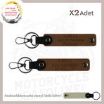 MiaWiki Motosiklet Anahtarlık İsim Plaka Kan Grubu, Standart, MH-KAN-MT-10473x2, Açık Kahve-sütlü kahve, üniseks-yetişkin