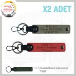 MiaWiki Motosiklet Anahtarlık İsim Plaka Kan Grubu, Standart, MH-KAN-MT-7960x2, Nar Çiçeği-Kül Gri-yeşil, üniseks-yetişkin