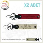 MiaWiki Motosiklet Anahtarlık İsim Plaka Kan Grubu, Standart, MH-KAN-MT-8826x2, Kırmızı-Sütlü Kahve-sütlü kahve, üniseks-yetişkin