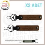 MiaWiki Motosiklet Anahtarlık İsim Plaka Kan Grubu, Standart, MH-KAN-MT-9425x2, Açık Kahve-gri, üniseks-yetişkin