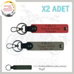 MiaWiki Motosiklet Anahtarlık İsim Plaka Kan Grubu, Standart, MH-KAN-MT-9960x2, Nar Çiçeği-Kül Gri-yeşil, üniseks-yetişkin