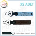 MiaWiki Motosiklet Anahtarlık İsim Plaka Kan Grubu, Tek Ebat, MH-KAN-MT-7592x2, Koyu Kahve-Gök Mavi-lacivert, üniseks-yetişkin