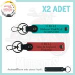 MiaWiki Motosiklet Anahtarlık Kan Grubu İsim Plaka, Standart, MH-KAN-MT-10953x2, Nar Çiçeği-Koyu Turkuaz-siyah, üniseks-yetişkin