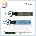 MiaWiki Motosiklet Aşıkları İçin İsim Plaka Anahtarlık, Standart, MH-KAN-MT-10710x2, Kül Gri-Gök Mavi-yeşil, üniseks-yetişkin