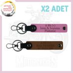 MiaWiki Motosiklet Aşıkları İçin İsim Plaka Anahtarlık, Standart, MH-KAN-MT-4218x2, Açık Kahve-Pembe, üniseks-yetişkin