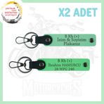 MiaWiki Motosiklet Aşıklarına Özel Anahtarlık, Standart, MH-KAN-MT-5381x2, Yeşil-Fıstık Yeşil, üniseks-yetişkin