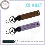 MiaWiki Motosiklet Aşıklarına Özel İsim Plaka Anahtarlık, Standart, MH-KAN-MT-11448x2, Açık Kahve-Mor Menekşe-lacivert, üniseks-yetişkin