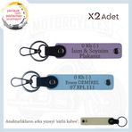 MiaWiki Motosiklet Ehliyeti Olanlara Özel İsim Plaka, Standart, MH-KAN-MT-10859x2, Mor Menekşe-Gök Mavi-sütlü kahve, üniseks-yetişkin