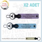 MiaWiki Motosiklet Ehliyeti Olanlara Özel İsim Plaka, Standart, MH-KAN-MT-7859x2, Mor Menekşe-Gök Mavi-sütlü kahve, üniseks-yetişkin