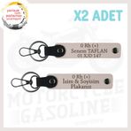 MiaWiki Motosiklet Maceracılarına Deri Anahtarlık Seti, Standart, MH-KAN-MT-4745x2, Pudra, üniseks-yetişkin