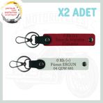 MiaWiki Motosiklet Severlere Acil Durum Anahtarlığı, Standart, MH-KAN-MT-4675x2, Kırmızı-Beyaz, üniseks-yetişkin