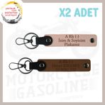 MiaWiki Motosiklet Severlere Özel Deri Anahtarlık Set, Standart, MH-KAN-MT-4963x2, Yavruağzı-Beyaz, üniseks-yetişkin