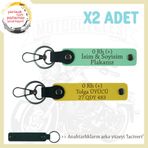 MiaWiki Motosiklet Severlere Özel İsim Plaka Kan Grubu, Standart, MH-KAN-MT-10338x2, Yeşil-Sarı-lacivert, üniseks-yetişkin