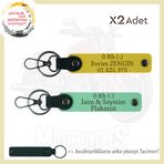 MiaWiki Motosiklet Severlere Özel İsim Plaka Kan Grubu, Standart, MH-KAN-MT-11338x2, Yeşil-Sarı-lacivert, üniseks-yetişkin