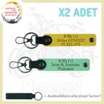 MiaWiki Motosiklet Severlere Özel İsim Plaka Kan Grubu, Standart, MH-KAN-MT-8338x2, Yeşil-Sarı-lacivert, üniseks-yetişkin