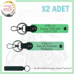 MiaWiki Motosiklet Sürücüsüne Özel İsim Plaka Kan Grubu Yazılı Anahtarlık, Tek Ebat, MH-KAN-MT-10296x2, Yeşil-Fıstık Yeşil-lacivert, üniseks-yetişkin