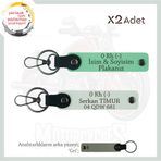 MiaWiki Motosiklet Tutkunları Özel Anahtarlık Set, Standart, MH-KAN-MT-11285x2, Yeşil-Beyaz-gri, üniseks-yetişkin