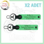 MiaWiki Motosiklet Tutkunlarına Özel Anahtarlık, Standart, MH-KAN-MT-5033x2, Fıstık Yeşil, üniseks-yetişkin