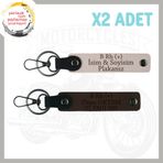 MiaWiki Motosiklete Özel Acil Durum Anahtarlığı 2li, Standart, MH-KAN-MT-5339x2, Pudra-Koyu Kahve, üniseks-yetişkin