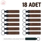 MiaWiki Müstakbel Damada Özel İsim Yazılı Anahtarlık, Standart, MH-KAN8512X18, Kahverengi & Lacivert, erkek
