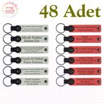 MiaWiki Okul Tanıtım Anahtarlık Seti 48'li Mor Lacivert, Standart, MH-KAN9045X48, Beyaz & Nar Çiçeği, üniseks-yetişkin