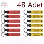 MiaWiki Okul Tanıtım Anahtarlık Seti 48'li Mor Lacivert, Standart, MH-KAN9121X48, Nar Çiçeği & Sarı, üniseks-yetişkin