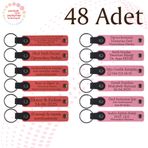 MiaWiki Promosyonel Anahtarlık 48'li Set, Tek Ebat, MH-KAN9119X48, Nar Çiçeği & Pembe, üniseks-yetişkin
