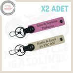 MiaWiki Rüzgar Severlere Özel Plakalı Motor Anahtarlık, Standart, MH-KAN-MT-4132x2, Pembe-Sütlü Kahve, üniseks-yetişkin