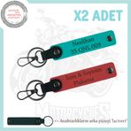 MiaWiki Sevdiklerine Özel Armağan Seçeneği Anahtarlık, Standart, MH-KAN-MT-11952x2, Nar Çiçeği-Koyu Turkuaz-lacivert, üniseks-yetişkin