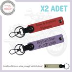 MiaWiki Sürücülere Özel İsimli ve Plakalı Anahtarlık, Standart, MH-KAN-MT-11970x2, Nar Çiçeği-Mor Menekşe-sütlü kahve, üniseks-yetişkin