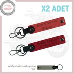 MiaWiki Sürücüye Hediye Anahtarlık Set, Standart, MH-KAN-MT-11961x2, Nar Çiçeği-Kırmızı-gri, üniseks-yetişkin
