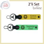 MiaWiki Tarzını Yansıtan Hediye Anahtarlık, Tek Ebat, MH-KAN-38471x2, sarı-fıstık yeşil, erkek