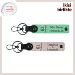 MiaWiki Trabzon 61 Temalı İsimli Anahtarlık Seti, Standart, MH-KAN-61-131x2, açık yeşil-pudra, üniseks-yetişkin