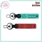 MiaWiki Üç Ayyıldızlı Anahtarlık Turkuaz-Nar Çiçeği, Standart, MH-KAN-32400x2, turkuaz-nar çiçeği, üniseks-yetişkin