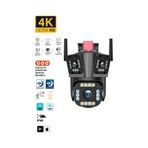 Miaxtreme 3 Lensli Sirenli Hareket Takipli 4k Sirenli Ip66 Wifi Akıllı Takip Su Geçirmez Ip Güvenlik Kamerası