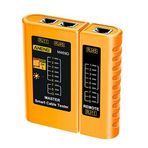 Mibee M469D Ağ Kablosu Test Cihazı LED Göstergeli RJ11 RJ45 Telefon Hatları için Eşleştirme Cihazı, Açma-Kapama Kontrolü/lı Ağ Kablosu/Uzun Mesafe Testi