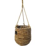 Mica Decorations Santo Askılı Hasır Saksı Orta - - - --