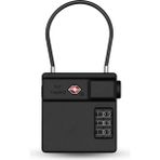 Micflip P25 TSA Kilit ve Find My Takip Özellikli Valiz Seyahat Kilidi Siyah
