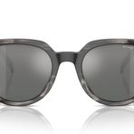 Michael Kors Erkek Mk2216u Eger Evrensel Fit Yuvarlak Güneş Gözlüğü, Siyah Boynuz/Gri Aynalı Gradyan, 52 mm