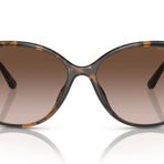 Michael Kors Eyewear Kadın Mk2181u Malta Evrensel Fit Kelebek Güneş Gözlüğü, Koyu Kaplumbağa/Kahverengi Gradyan, 55 mm