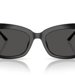 Michael Kors Eyewear Kadın Mk2237u Cantabria Evrensel Fit Kare Güneş Gözlüğü, Siyah/Koyu Gri Katı, 52 mm