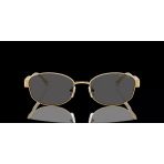 Michael Kors Kadın Güneş Gözlüğü - Oval Altın Metal Çerçeve Gri Cam Uv Koruma 0Mk1161 189687 56
