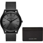 Michael Kors MK1085SET Erkek Kol Saati ve Cüzdan ve Seti - Siyah