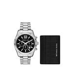Michael Kors MK1091SET Metalik Gri Erkek Kol Saati ve Kartlık