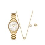Michael Kors MK4849SET Çelik Kadın Kol Saati Kolye ve Küpe Seti