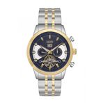 Michael Tommy MT-11037G-CSBL06 Gold Gümüş Erkek Kol Saati