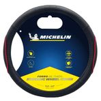 Michelin MC1003NR Premium Suni Deri Kırmızı Direksiyon Kılıfı