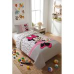 Mickey Kadife Kumaş Çocuk Yatak Örtüsü Seti (2 Parça) Tky0024 Renkli 180 X 240